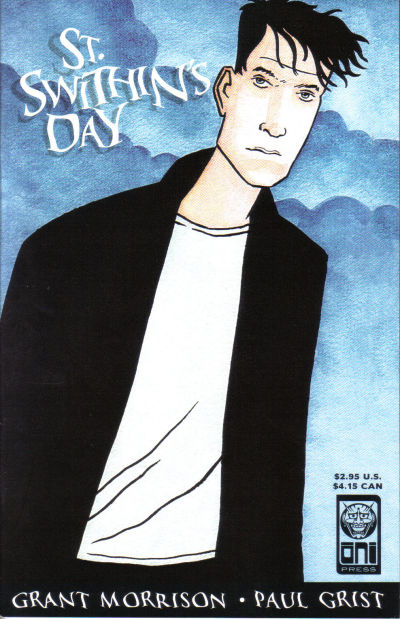 A black haired teenager wearing a black coat and white t-shirt underneath it, the protagonist.